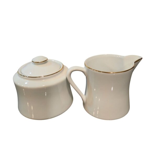 Vintage Christmas tree Sugar bowl & creamer set 1970s retro holiday dining - Picture 8 of 13